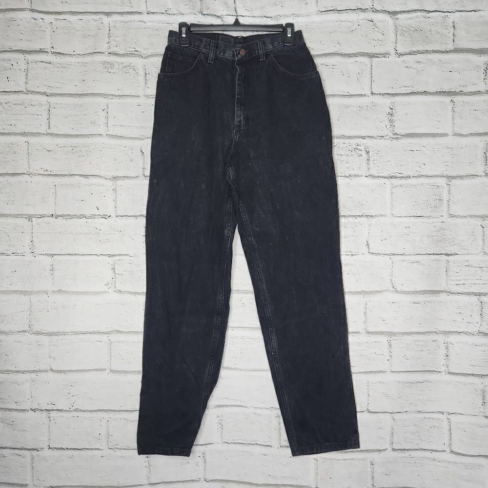 Gitano High-Rise Straight-Leg Vintage Denim Jeans Black Size 10 100% Cotton